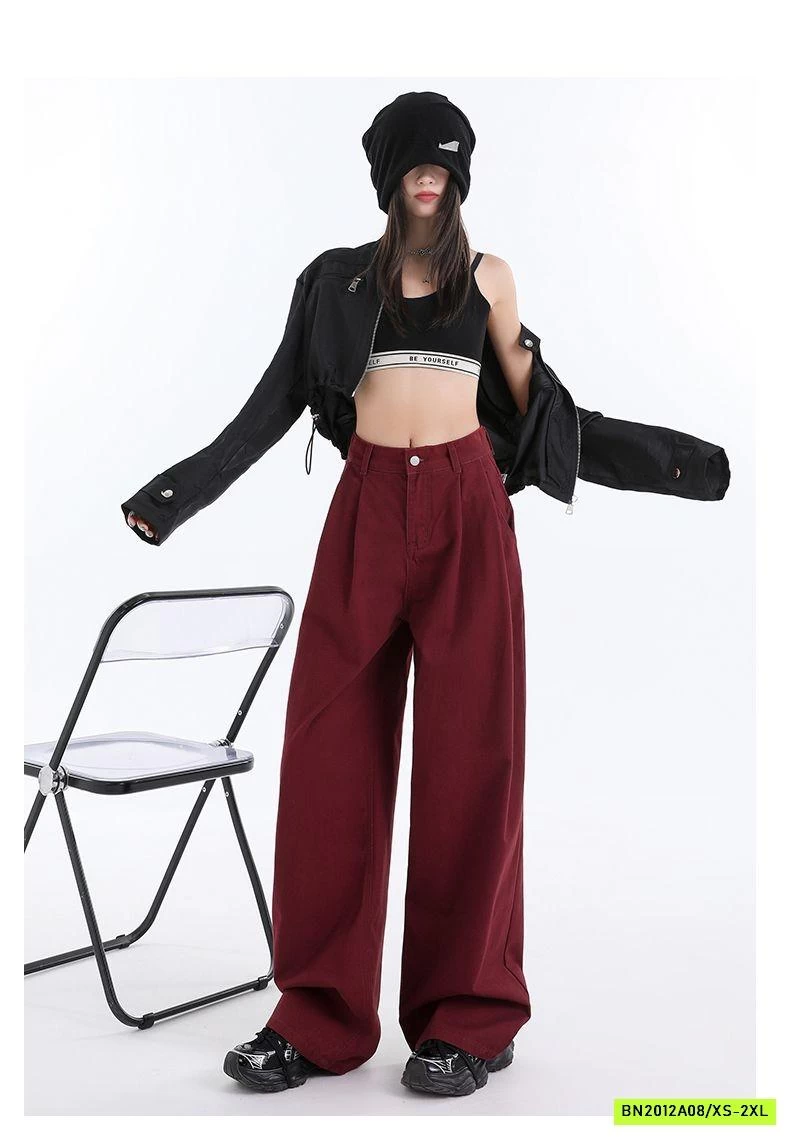 QUẦN ĐỎ ĐÔ ỐNG SUÔNG