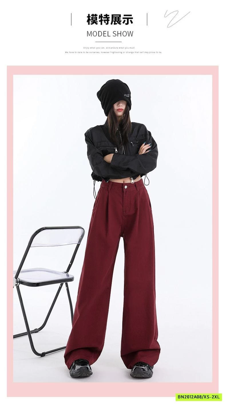 QUẦN ĐỎ ĐÔ ỐNG SUÔNG