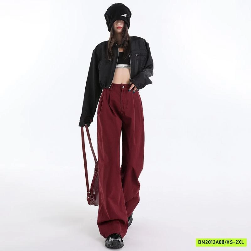 QUẦN ĐỎ ĐÔ ỐNG SUÔNG