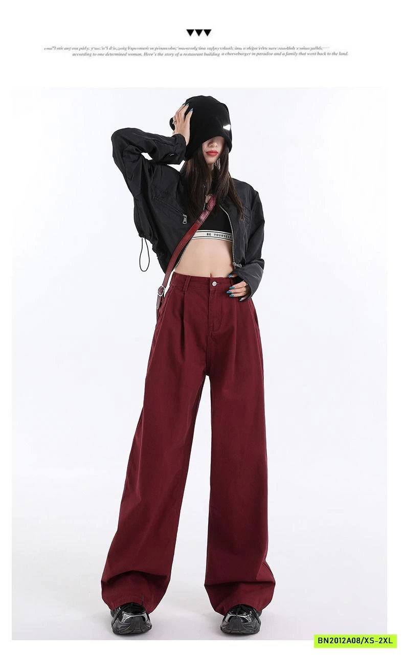 QUẦN ĐỎ ĐÔ ỐNG SUÔNG