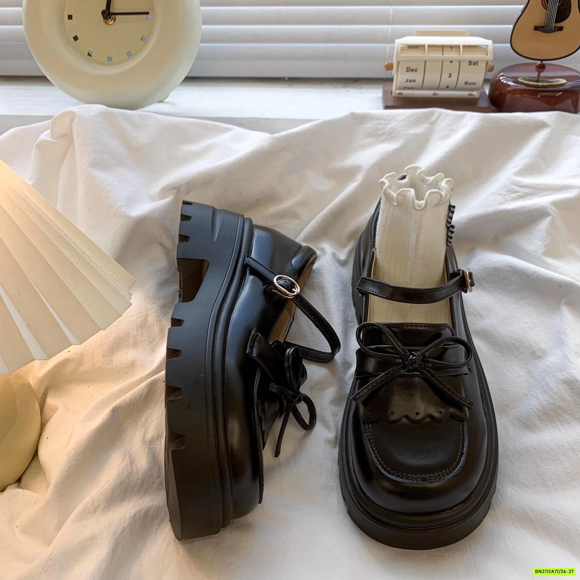 GIÀY MOCA ĐỘN ĐẾ BÉ GÁI GẮN NƠ