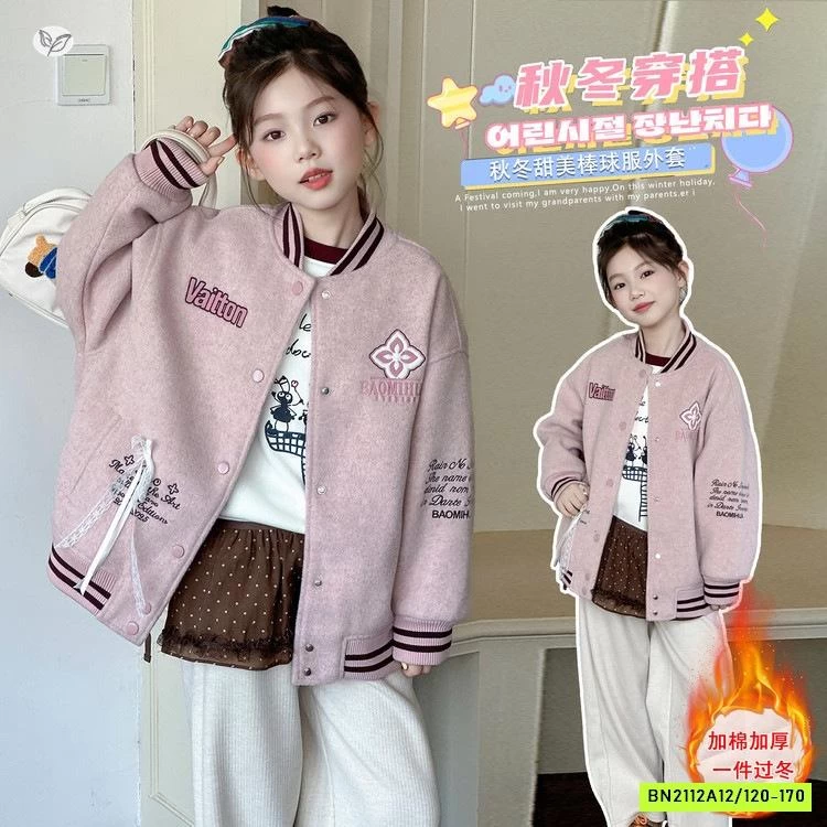 KHOÁC BOMBER HỒNG TRẦN BÔNG SZ ĐẠI