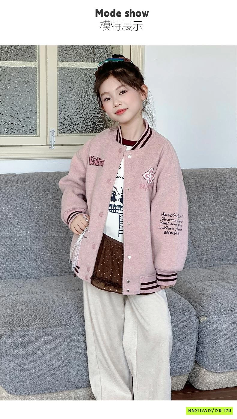 KHOÁC BOMBER HỒNG TRẦN BÔNG SZ ĐẠI