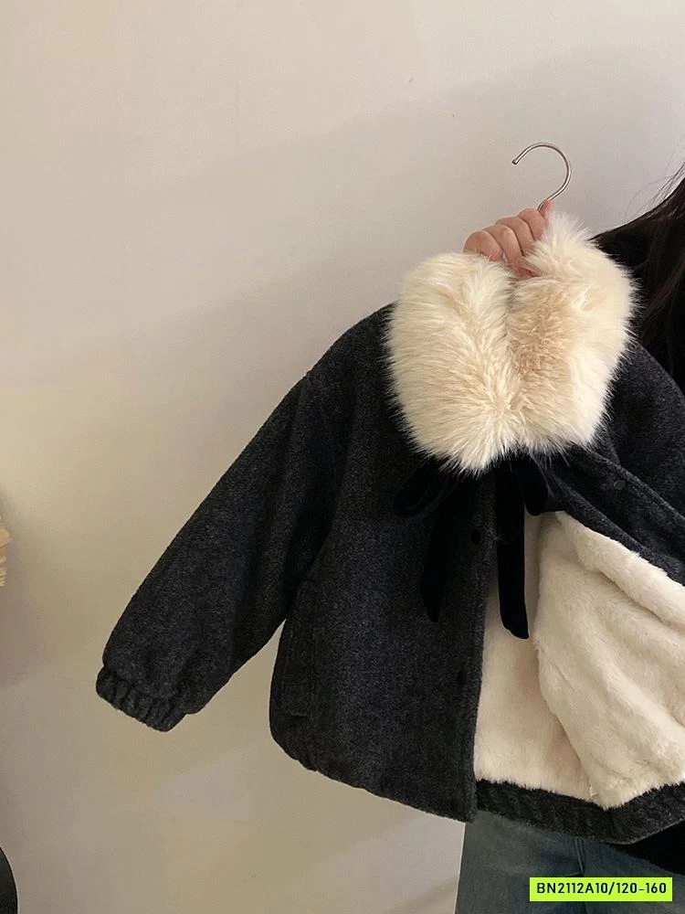 KHOÁC DẠ LÔNG CỪU MIX QUẦN NỈ SUÔNG