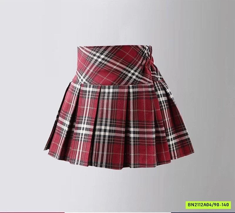 SÉT MONTOGI NƠ MIX CHÂN VÁY CARO ĐỎ127