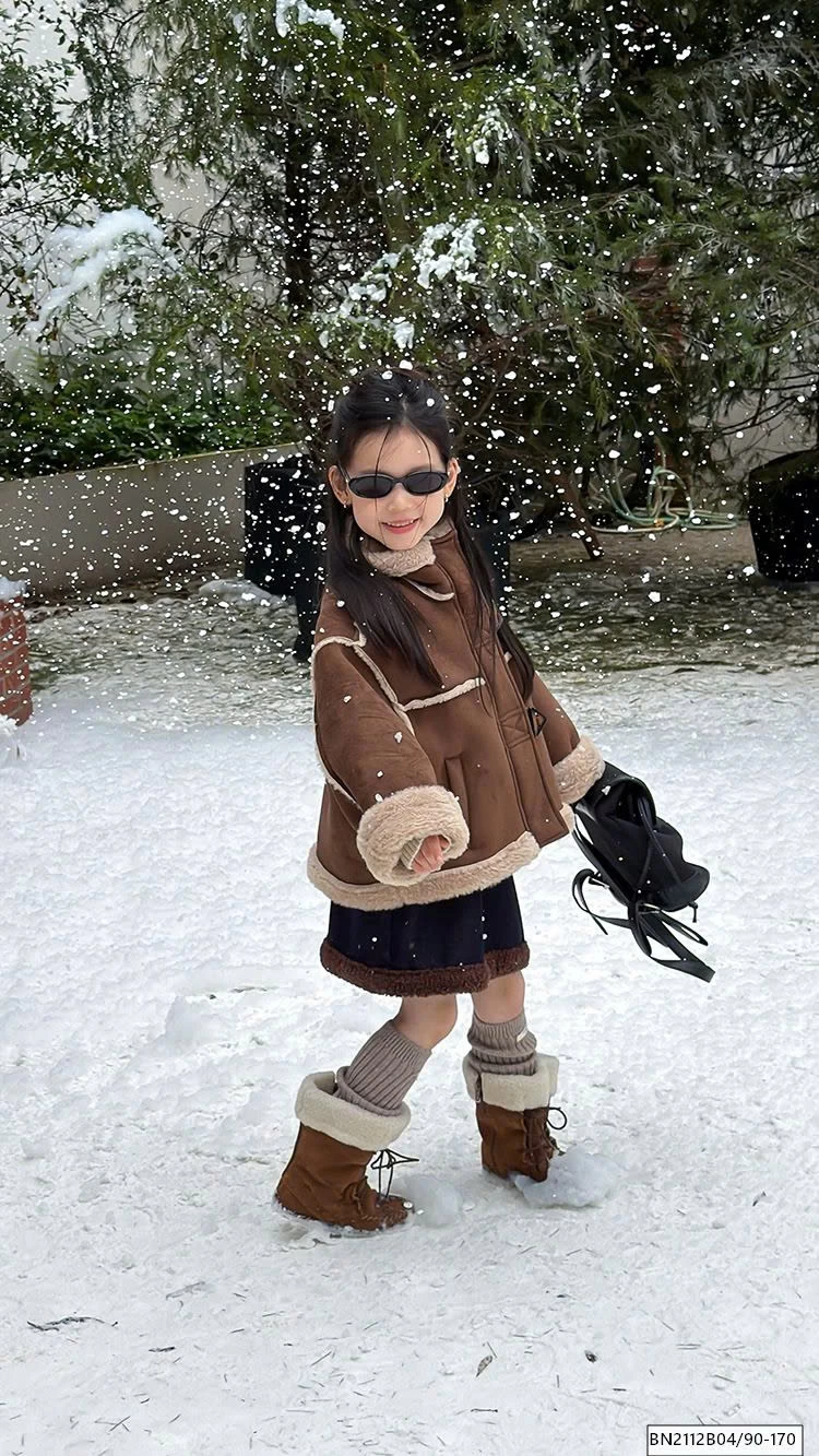 CHÂN VÁY DENIM LÓT LÔNG CỪU MÙA ĐÔNG AMBB  25K009