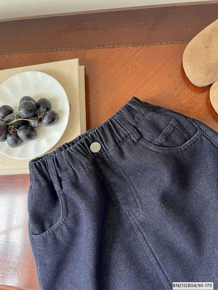 CHÂN VÁY DENIM LÓT LÔNG CỪU MÙA ĐÔNG AMBB  25K009