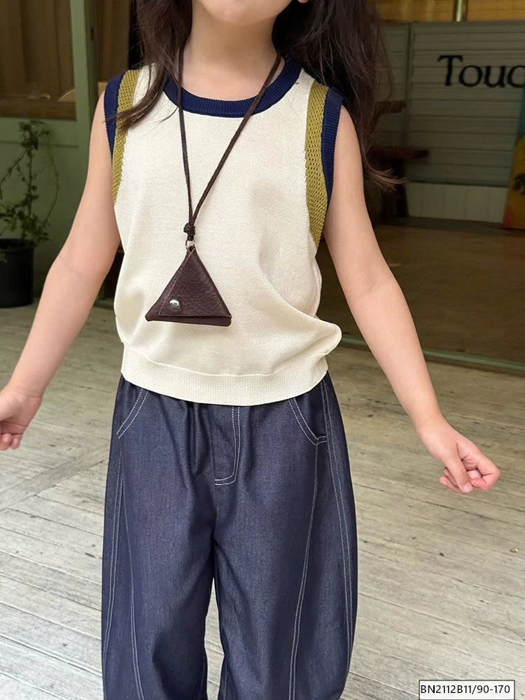 SÉT ÁO LEN 3 LỖ MIX QUẦN JEAN SUÔNG AMBB 25C176