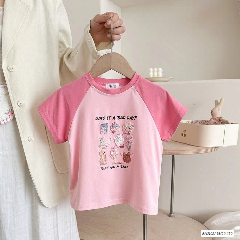 ÁO THUN PHỐI MÀU TAY