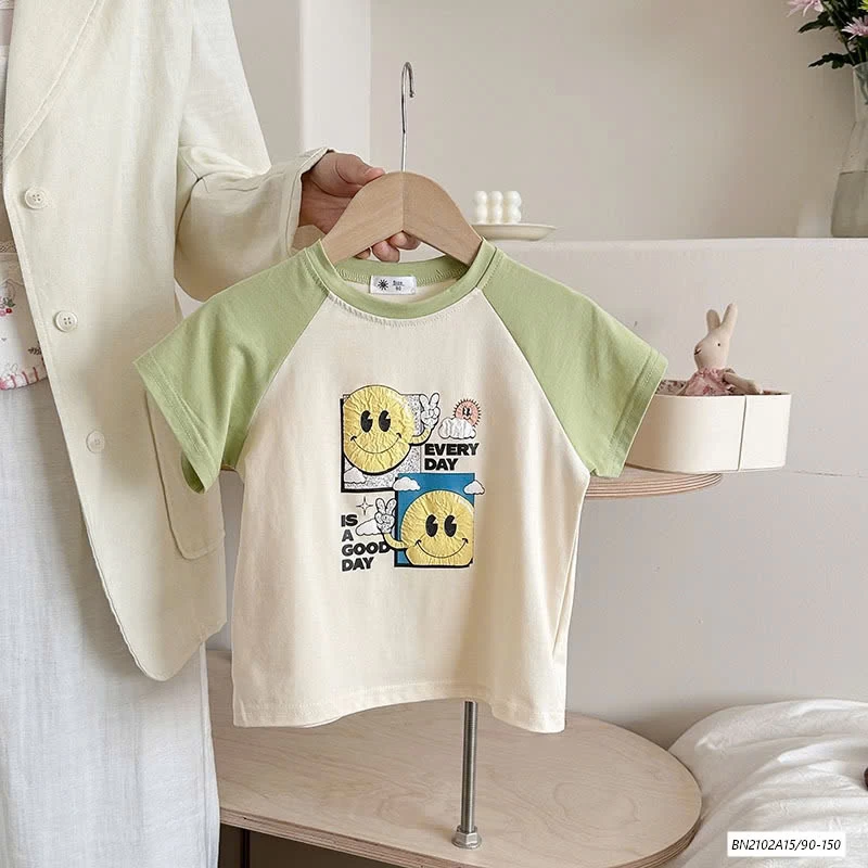 ÁO THUN PHỐI MÀU TAY