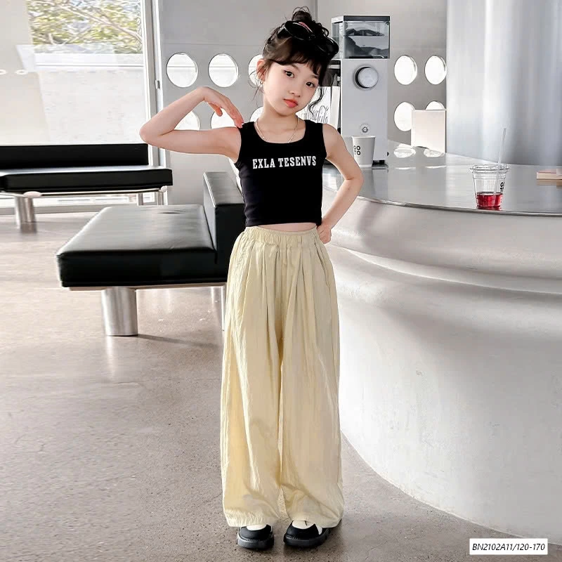 CROPTOP SÁT NÁCH MIX QUẦN SUÔNG