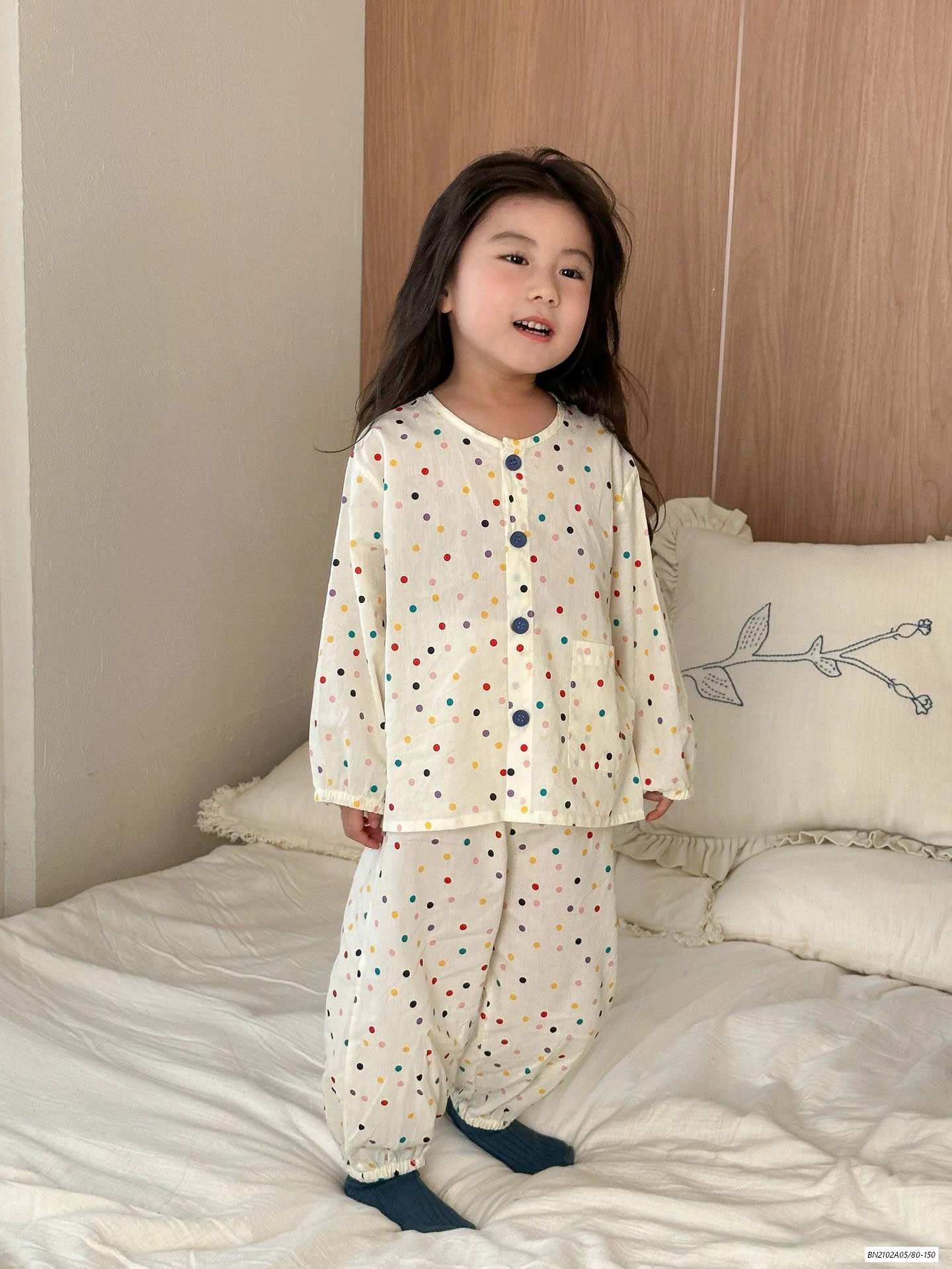 PIZAMA THÔ MỀM DÀI TAY