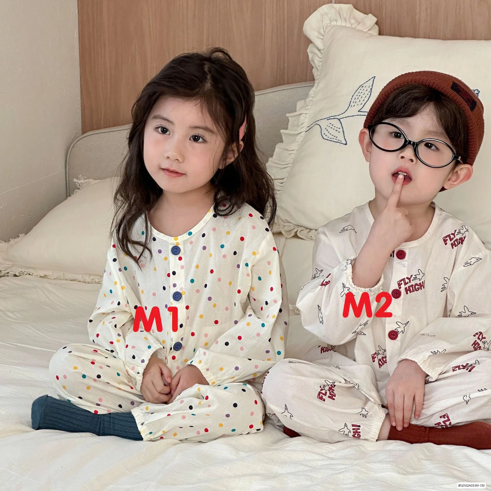 PIZAMA THÔ MỀM DÀI TAY