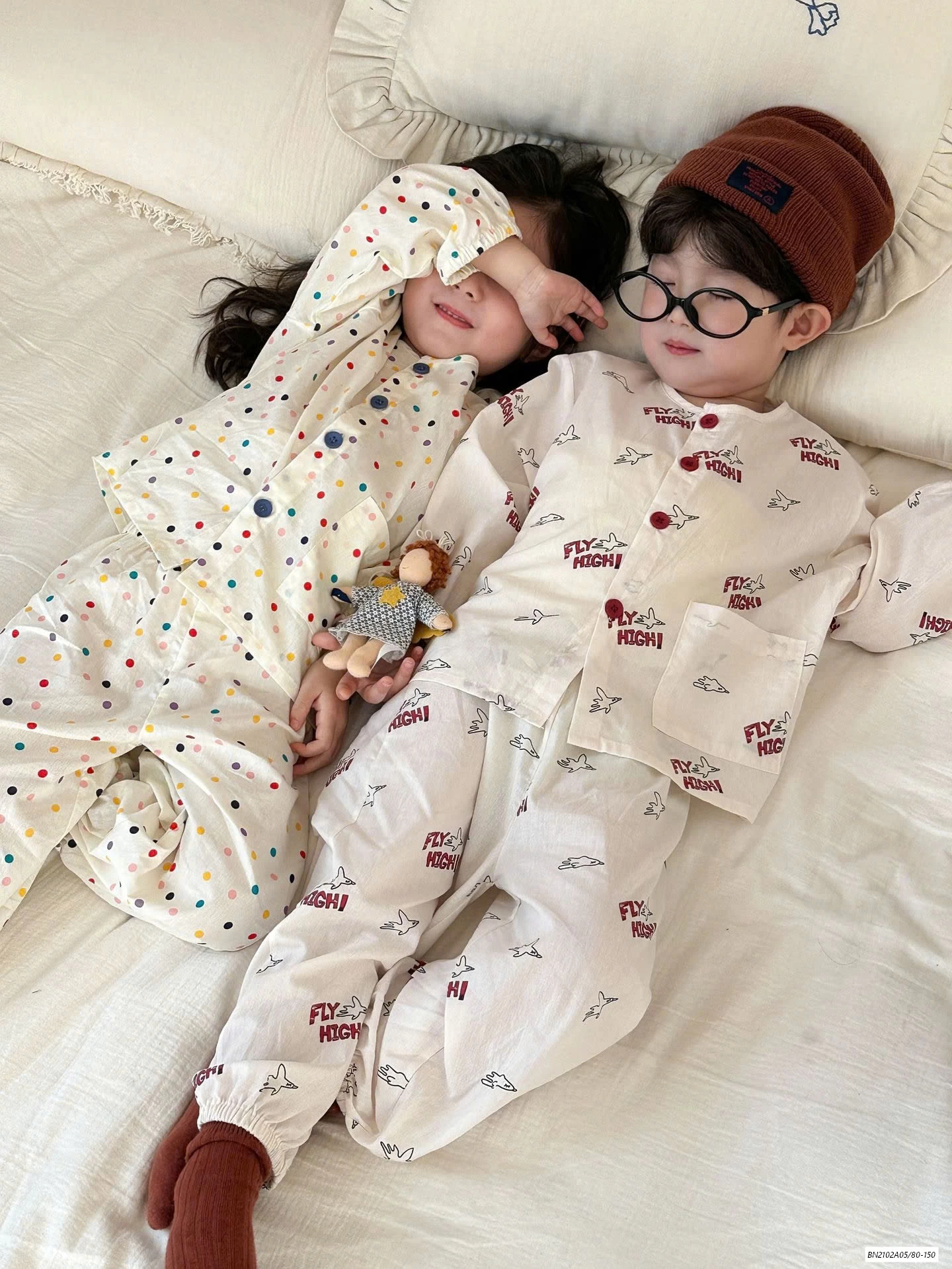 PIZAMA THÔ MỀM DÀI TAY