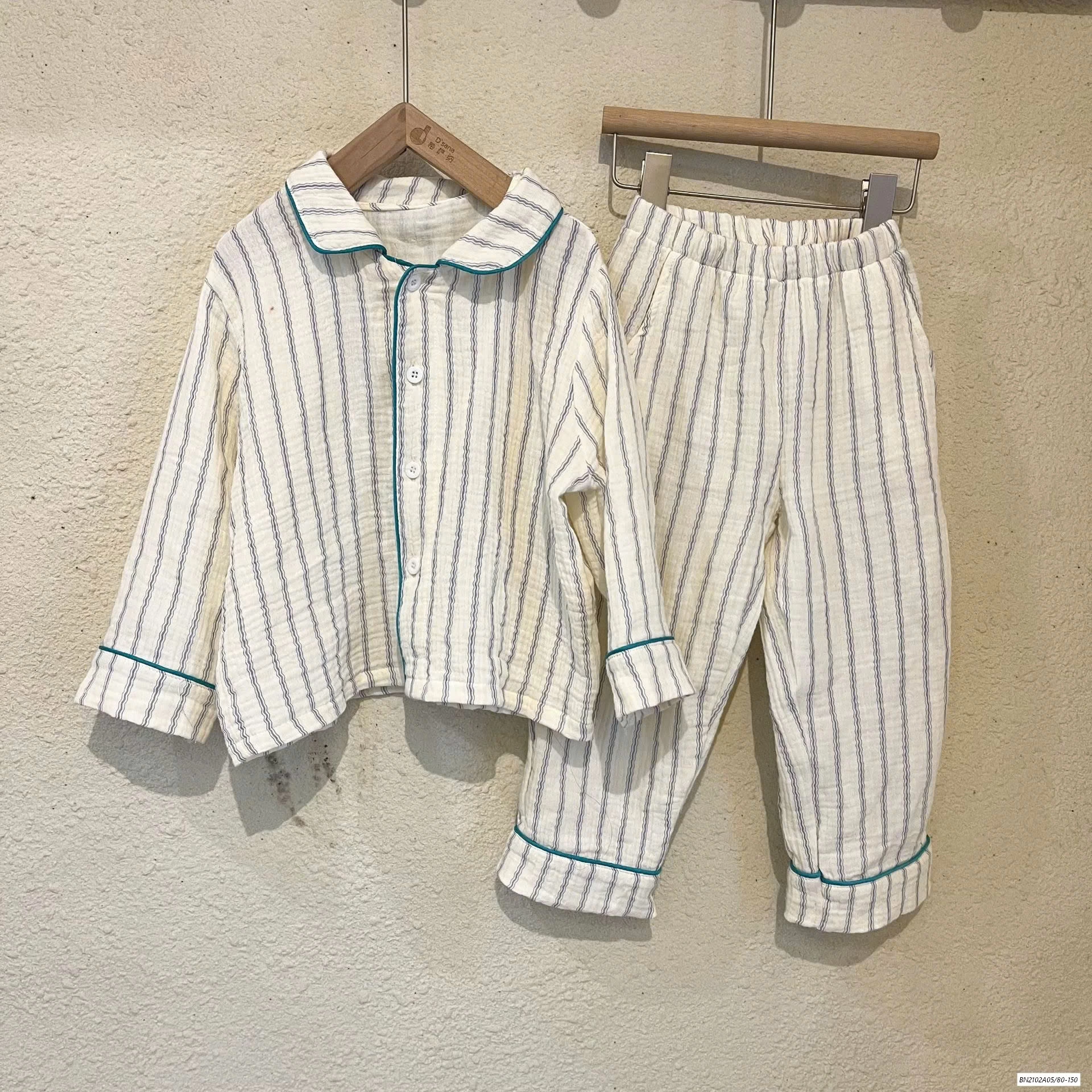 PIZAMA THÔ MỀM DÀI TAY