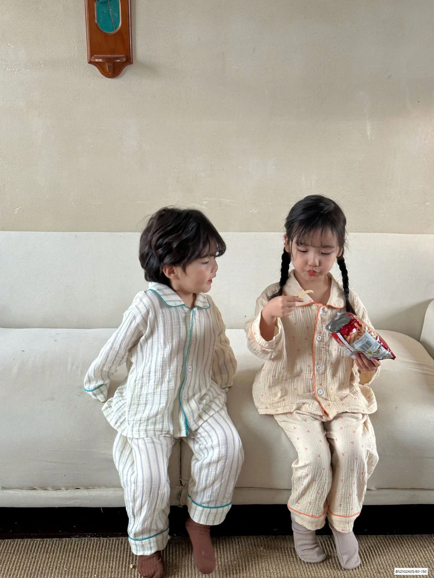 PIZAMA THÔ MỀM DÀI TAY