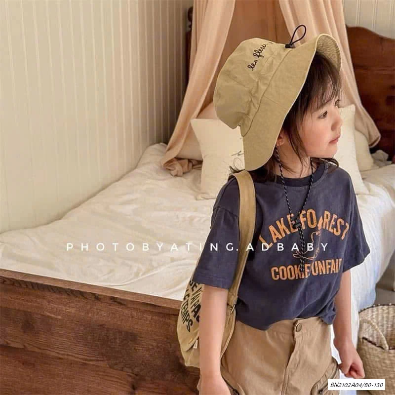 ÁO THUN XƯỚC IN CHỮ ADBABY