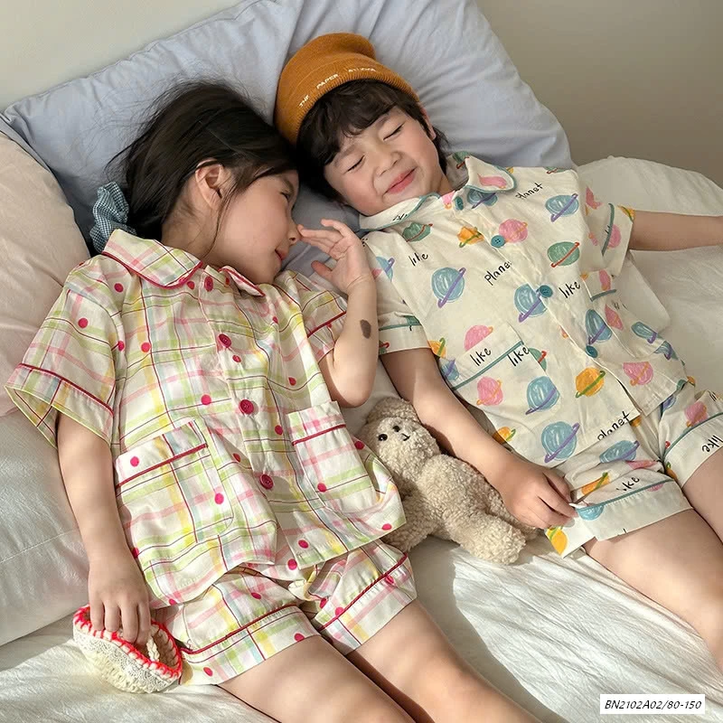 PIZAMA THÔ MỀM HỌA TIẾT