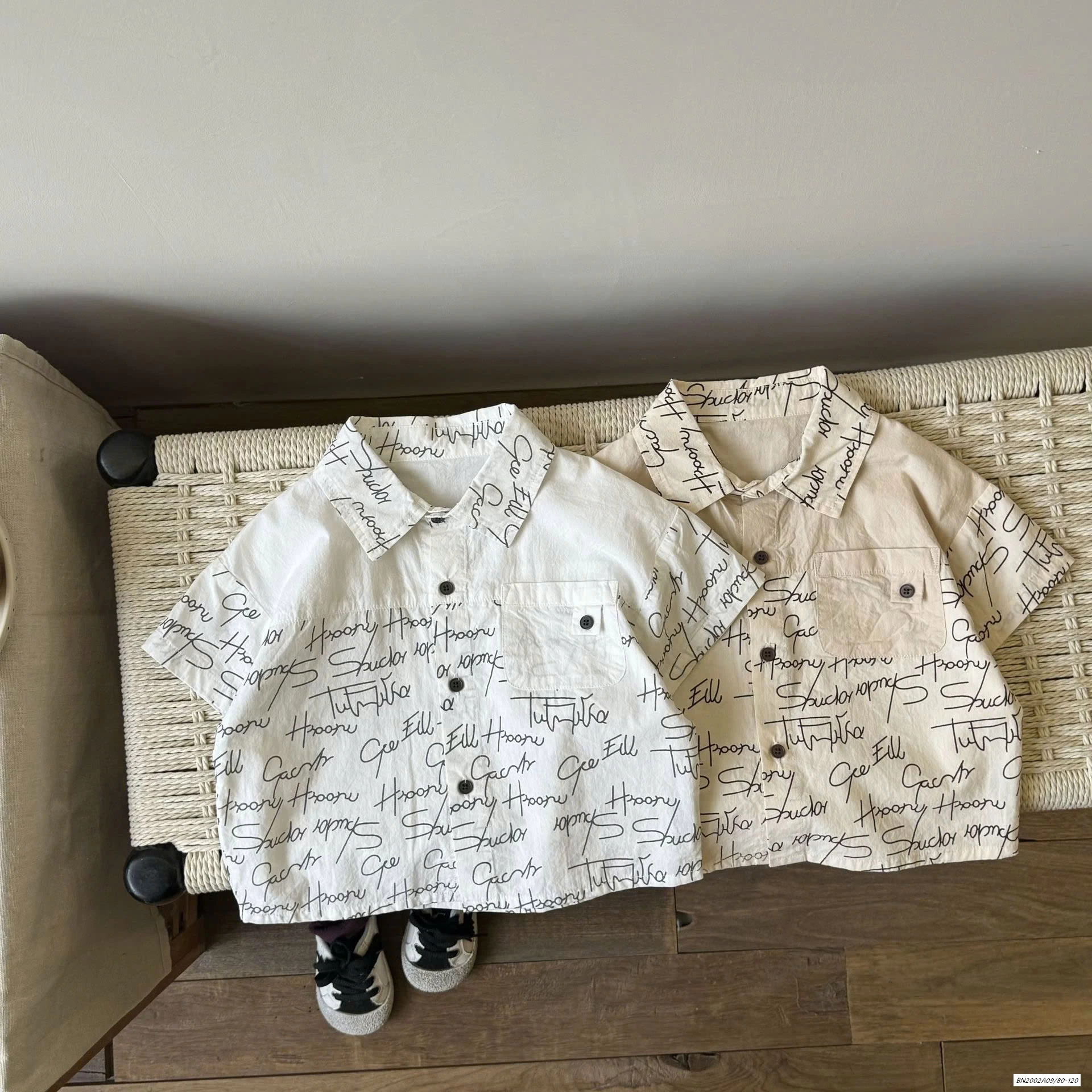 SƠ MI IN CHỮ TÚI NGỰC