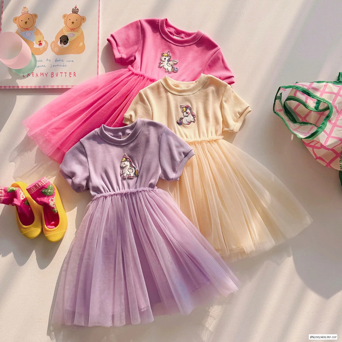 ĐẦM THUN PONY PHỐI CHÂN VOAN