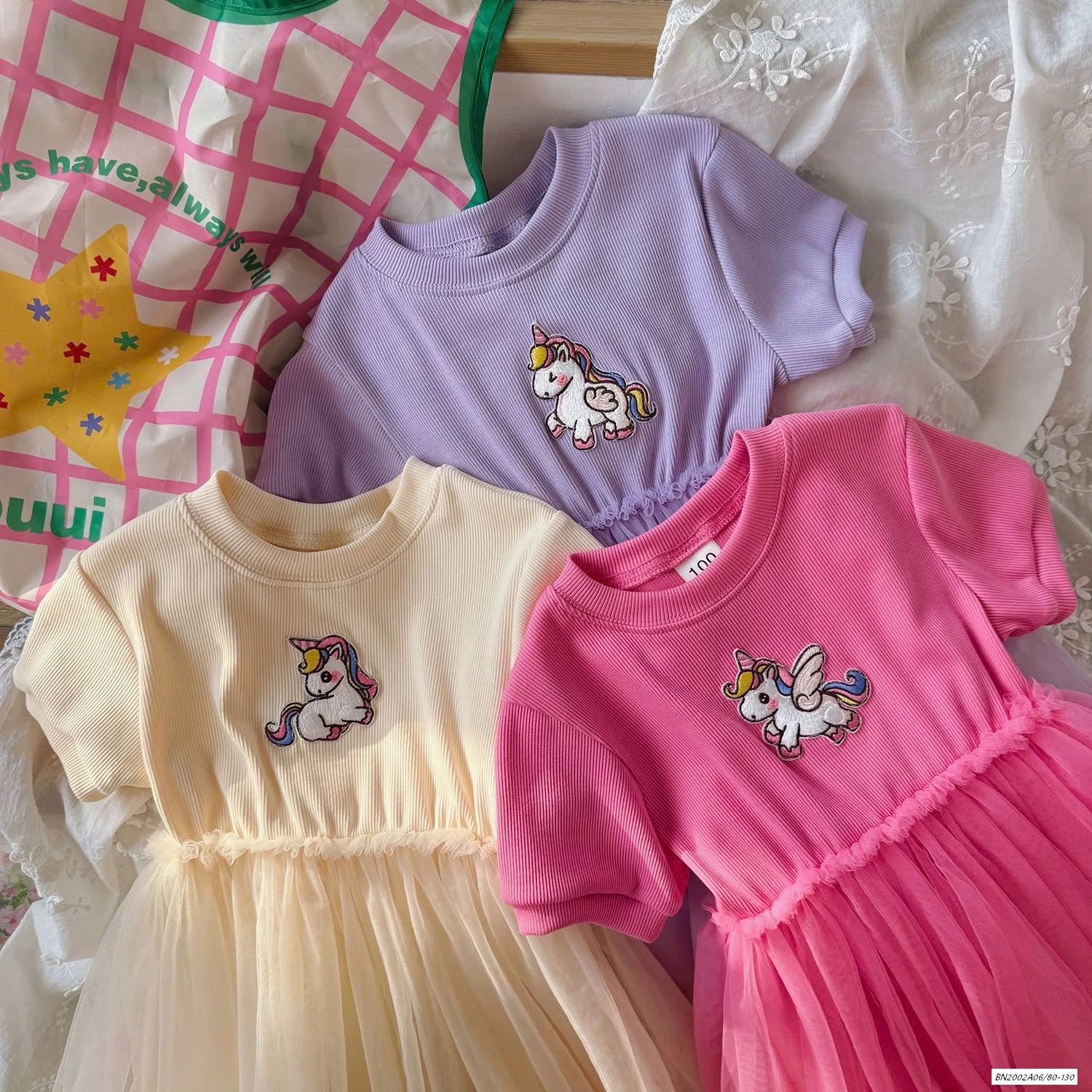 ĐẦM THUN PONY PHỐI CHÂN VOAN