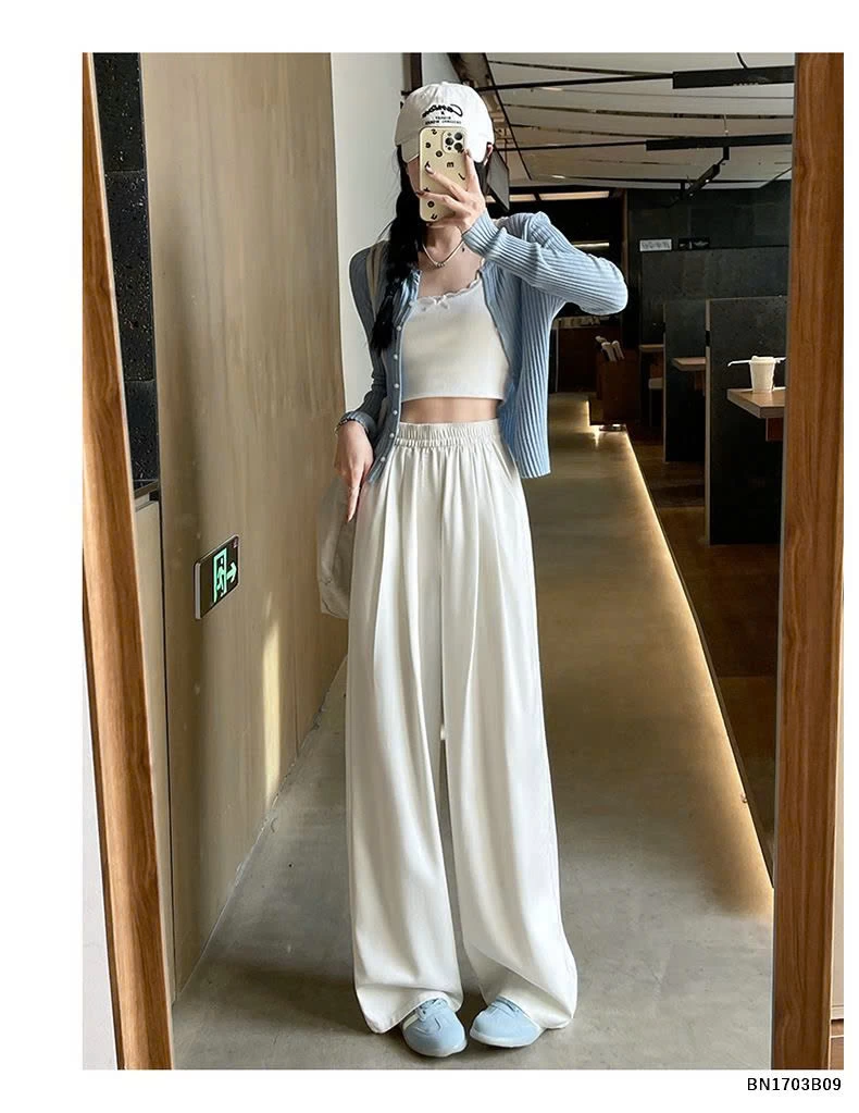 QUẦN JEAN TENCEL ỐNG RỘNG