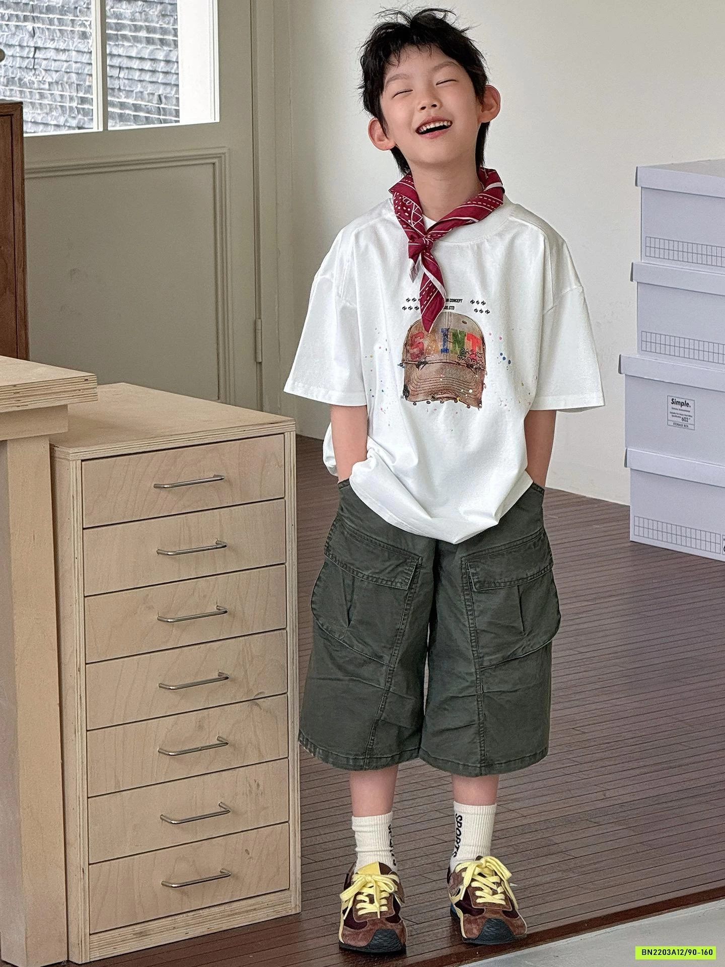 ÁO THUN IN MŨ MIX QUẦN TÚI HỘP