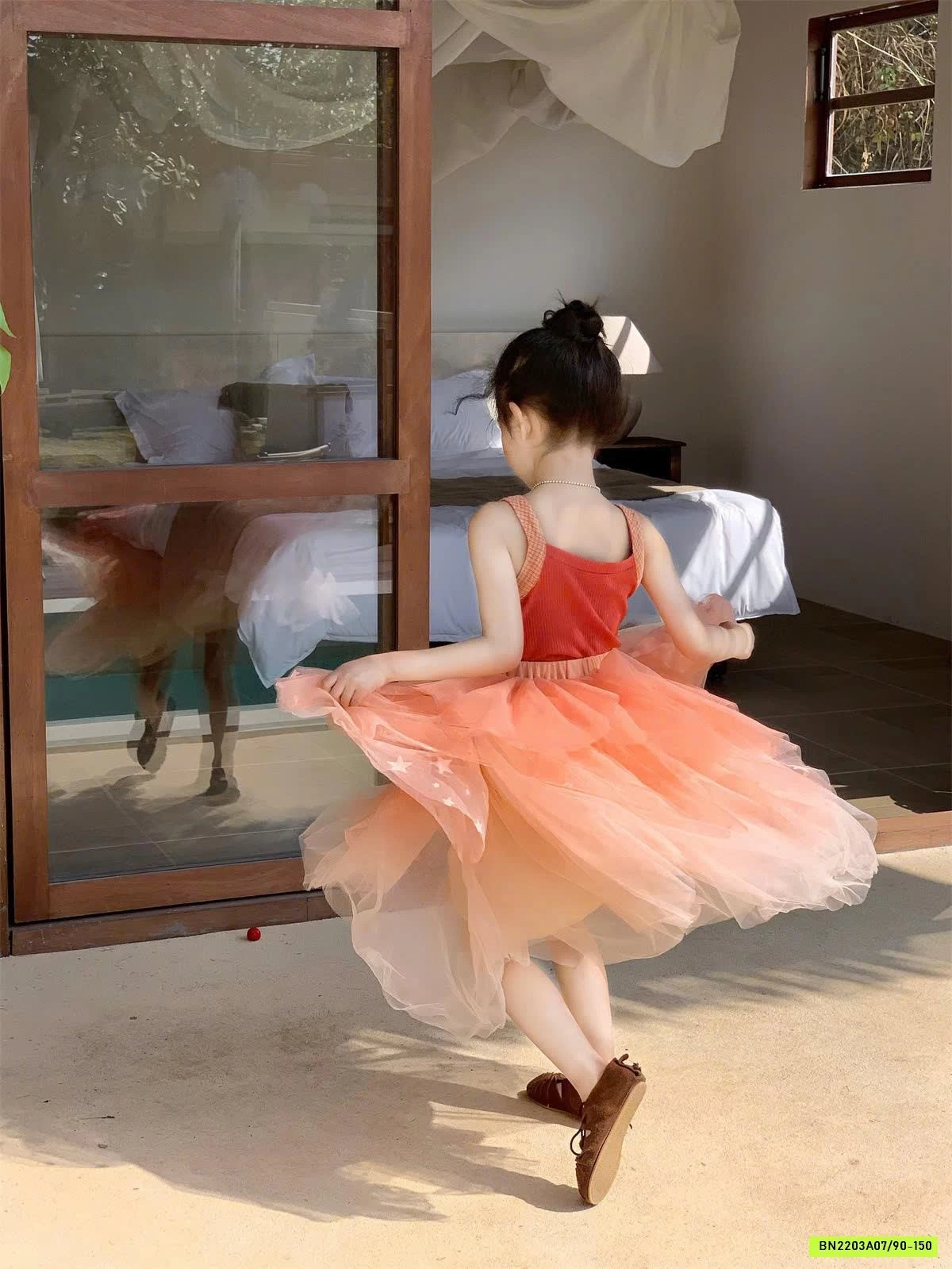 SET ÁO QUẢ TÁO & CHÂN VÁY VOAN CAM