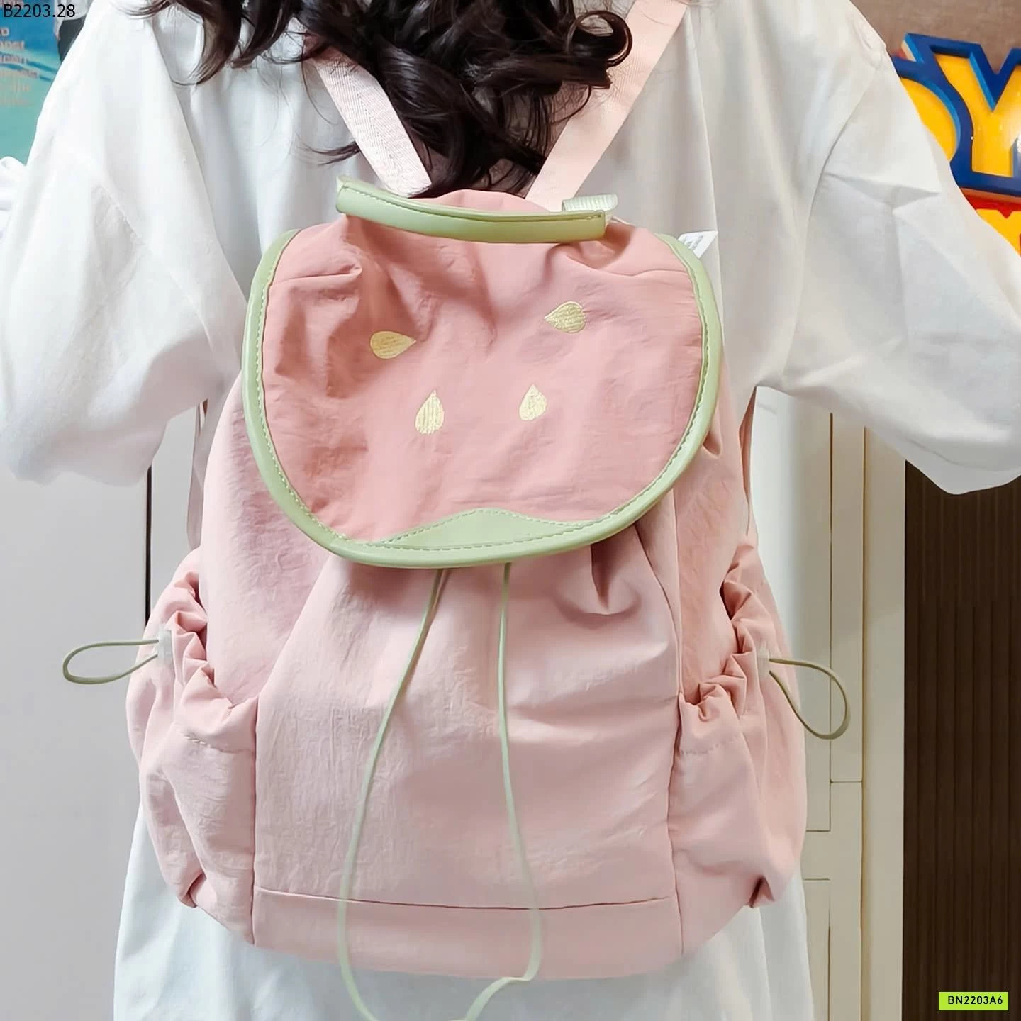 BALO VẢI HỌA TIẾT TRÁI CÂY CUTE