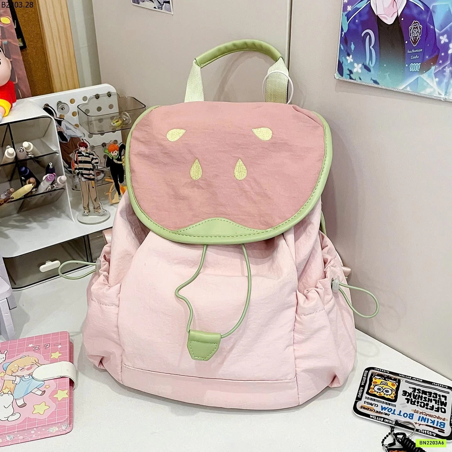 BALO VẢI HỌA TIẾT TRÁI CÂY CUTE