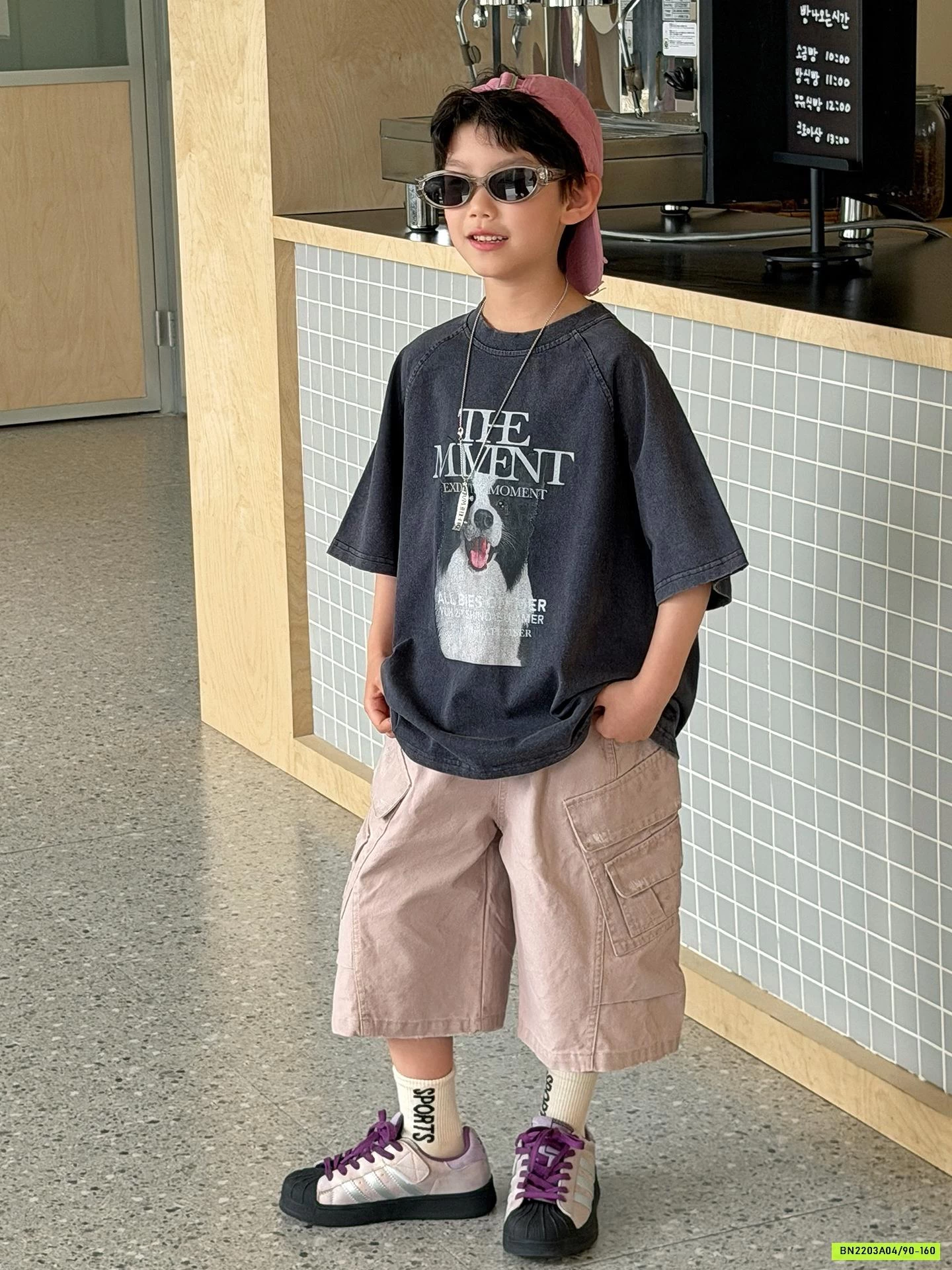 ÁO CÚN MIX SHORT HỒNG