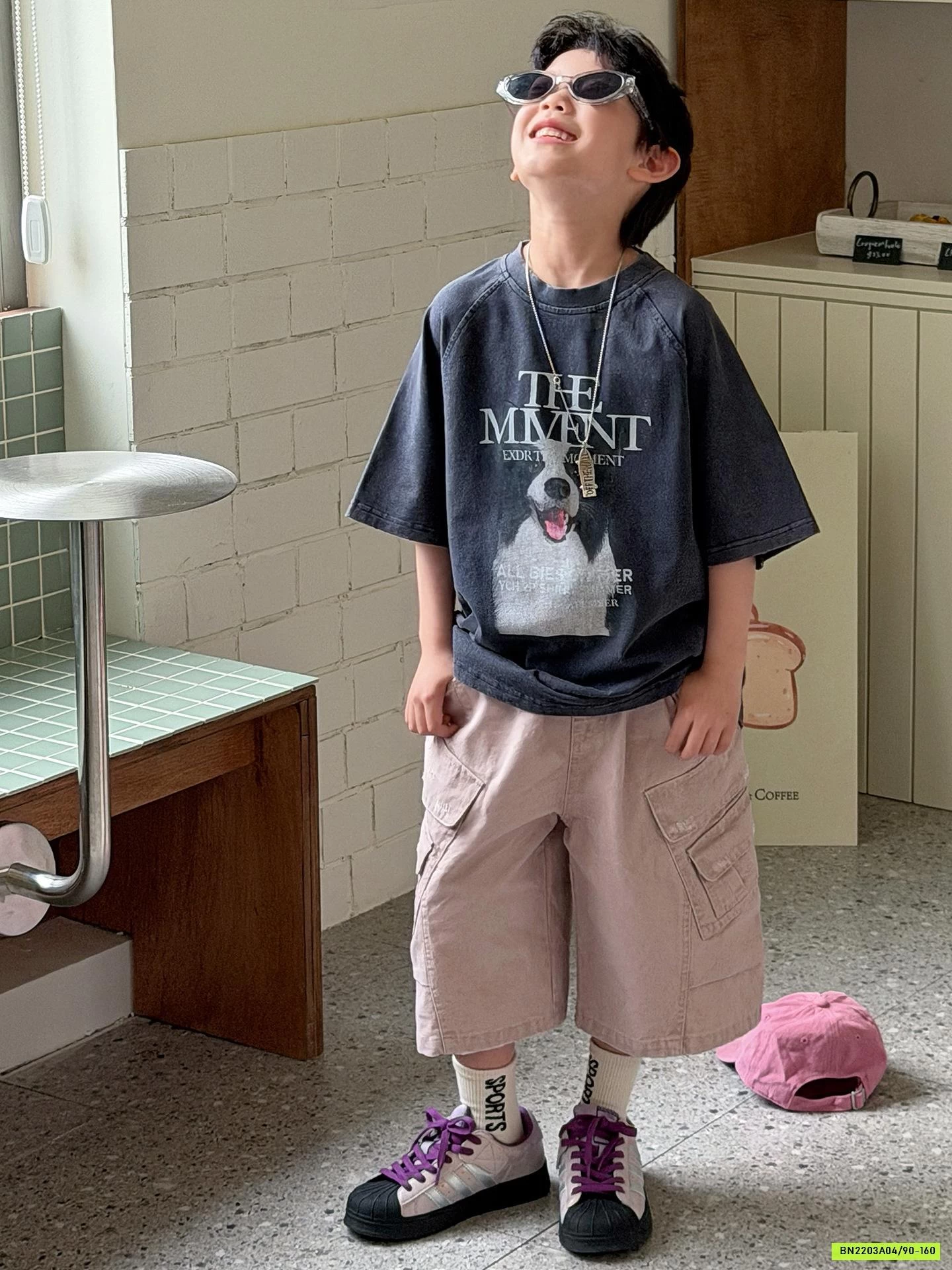 ÁO CÚN MIX SHORT HỒNG