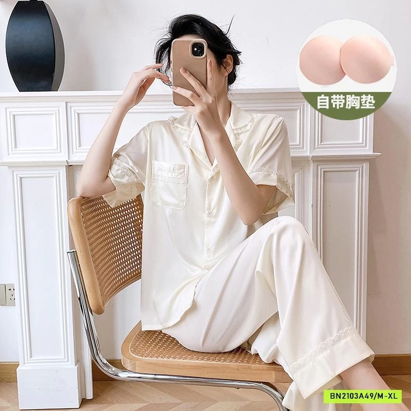 PIZAMA VIỀN BÈO QUẦN DÀI ÁO CỘC