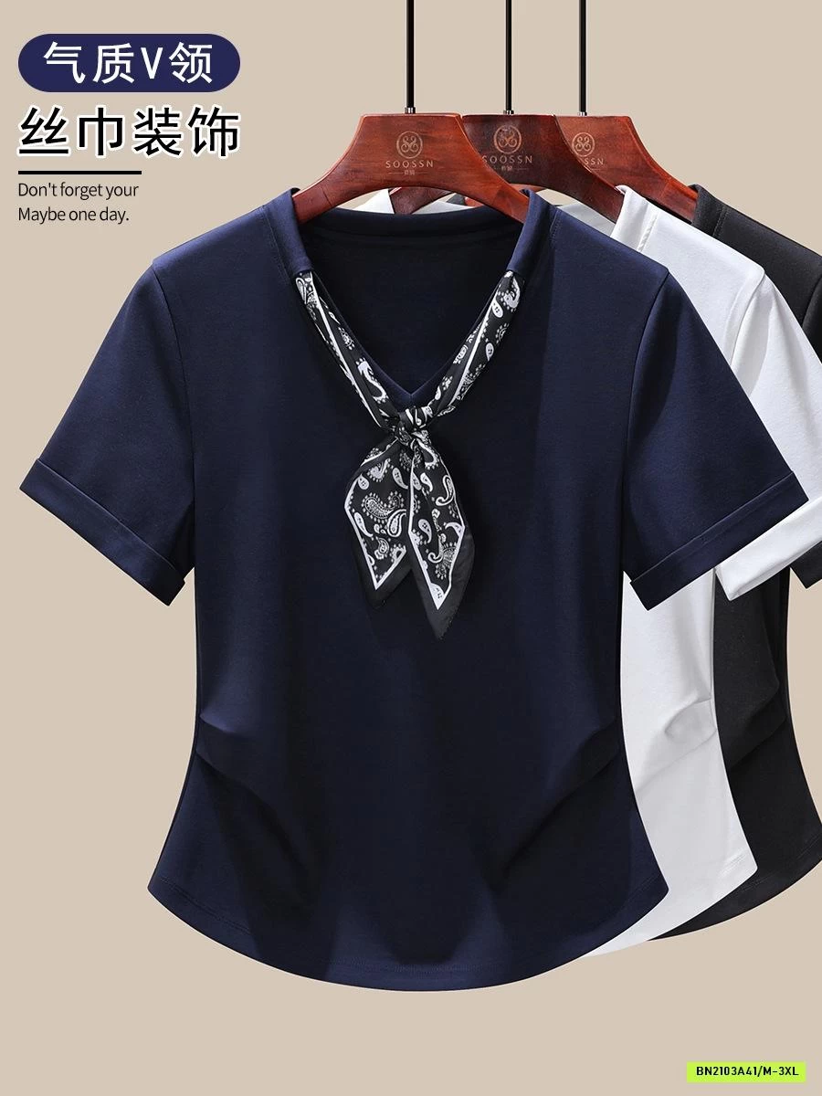 ÁO THUN RÚT EO KÈM KHĂN