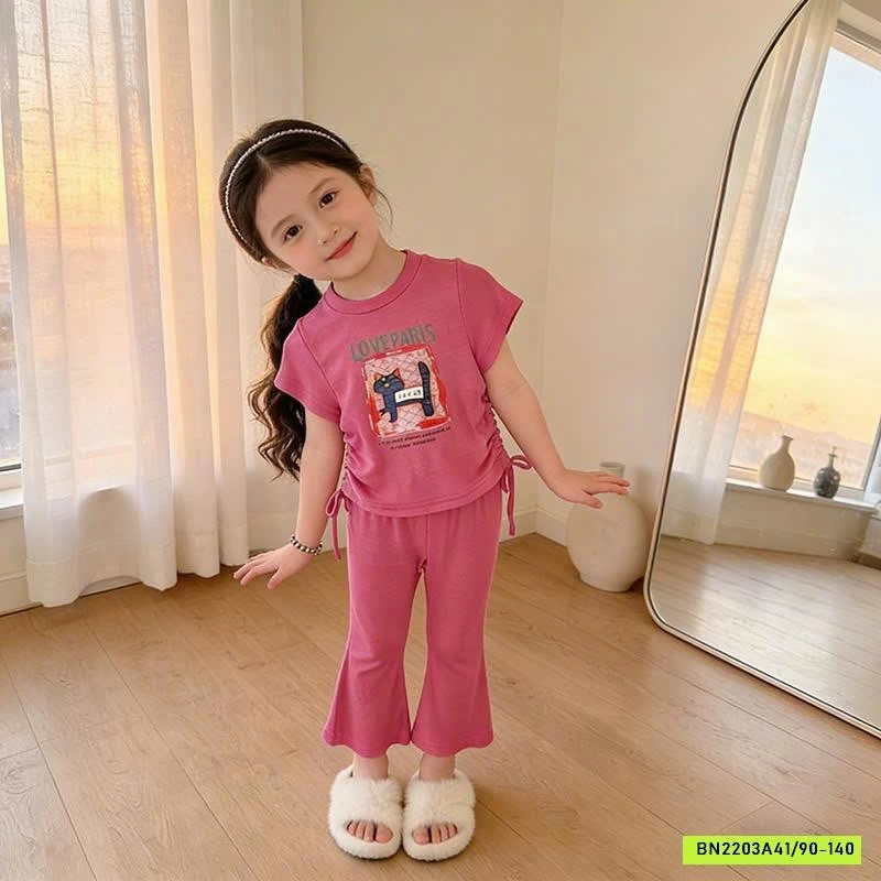 SET ÁO RÚT EO MIX ỐNG LOE BÉ GÁI