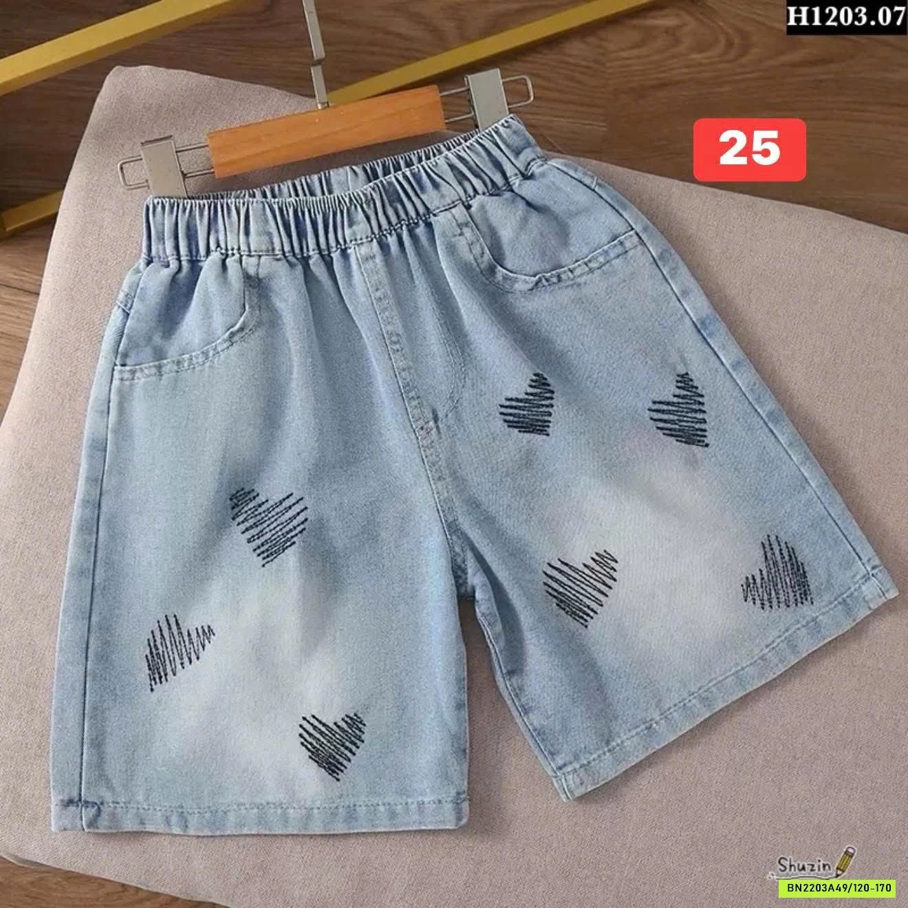 BST QUẦN SHORT JEAN BÉ GÁI