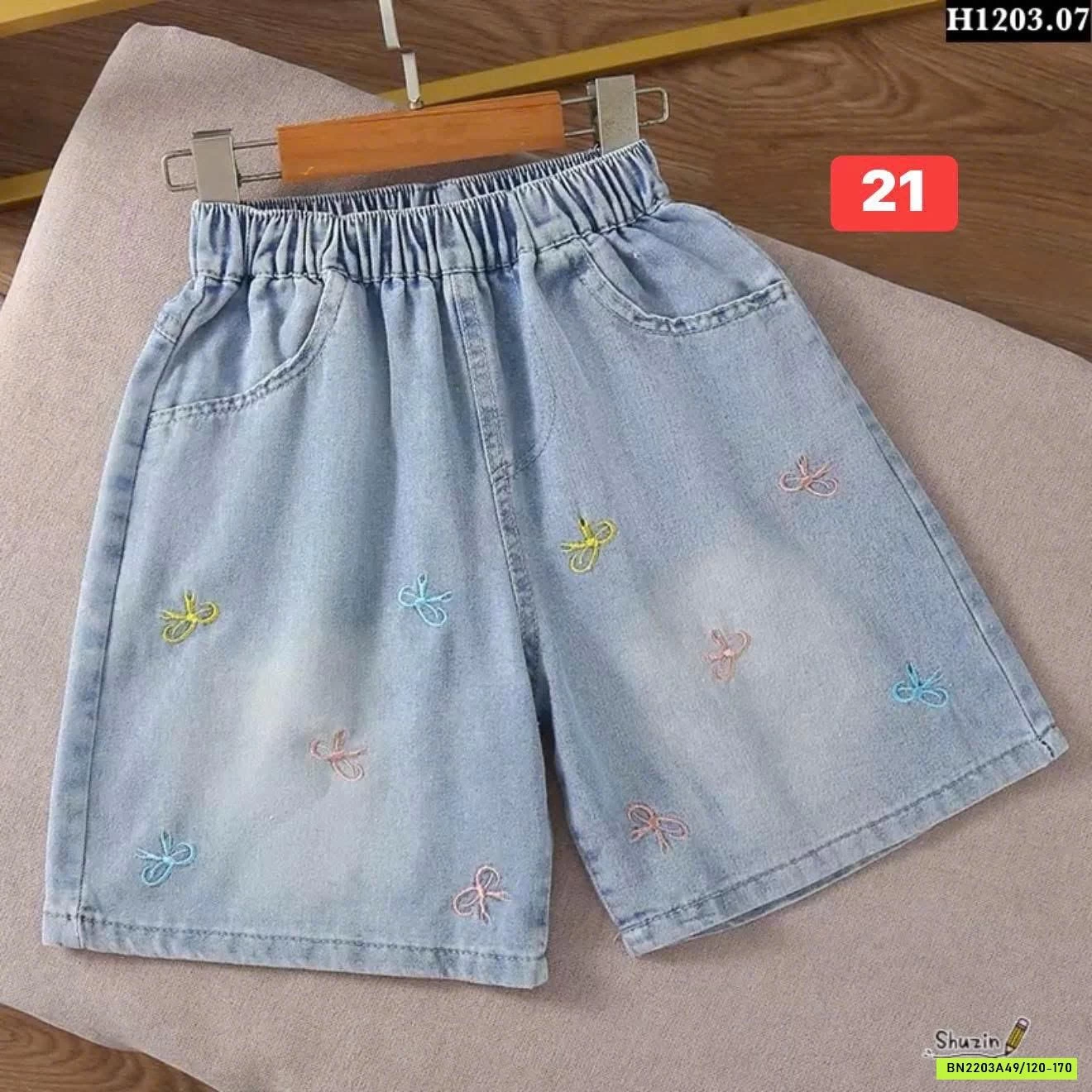 BST QUẦN SHORT JEAN BÉ GÁI