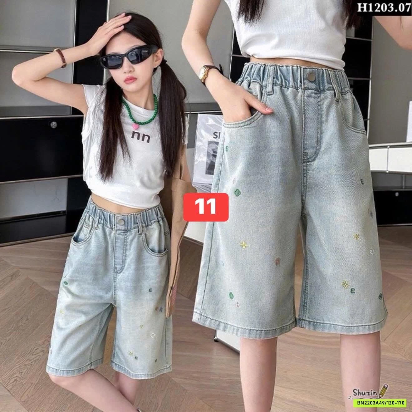 BST QUẦN SHORT JEAN BÉ GÁI