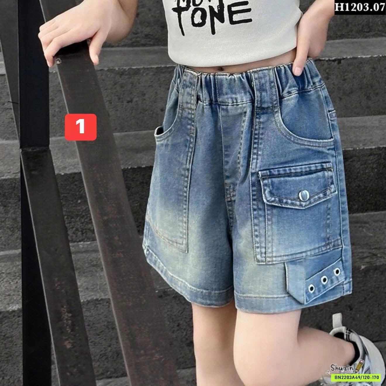 BST QUẦN SHORT JEAN BÉ GÁI