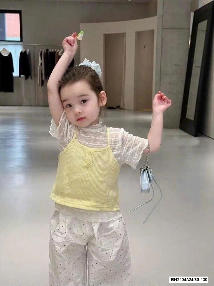 SÉT ÁO VÀNG MIX QUẦN BI