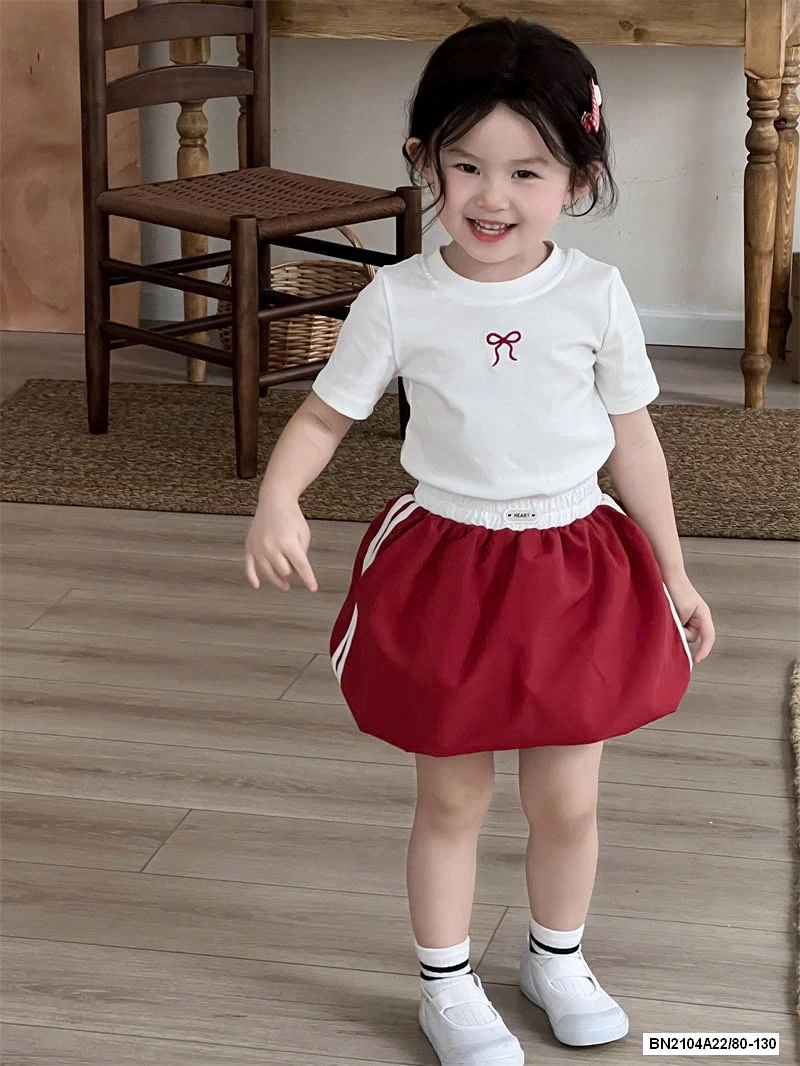 ÁO THUN THÊU NƠ MIX CV BÍ