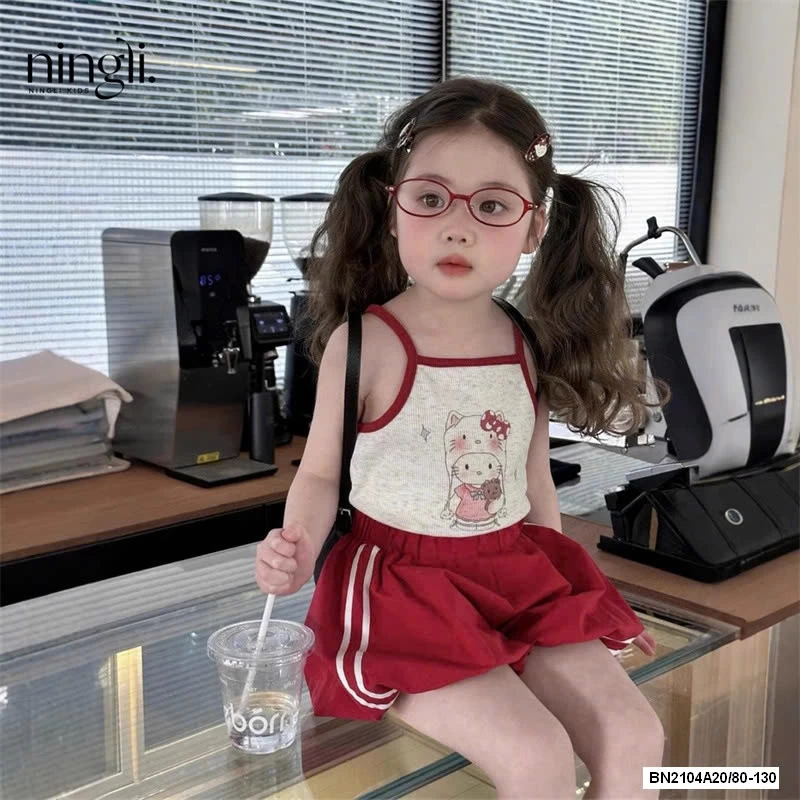 SÉT ÁO 2 DÂY QUẦN BÍ ĐỎ