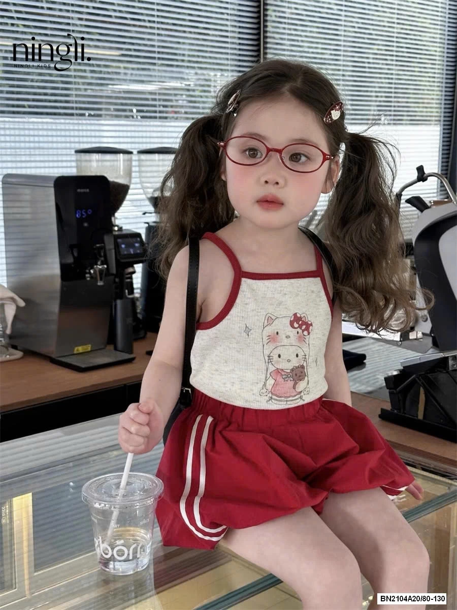 SÉT ÁO 2 DÂY QUẦN BÍ ĐỎ