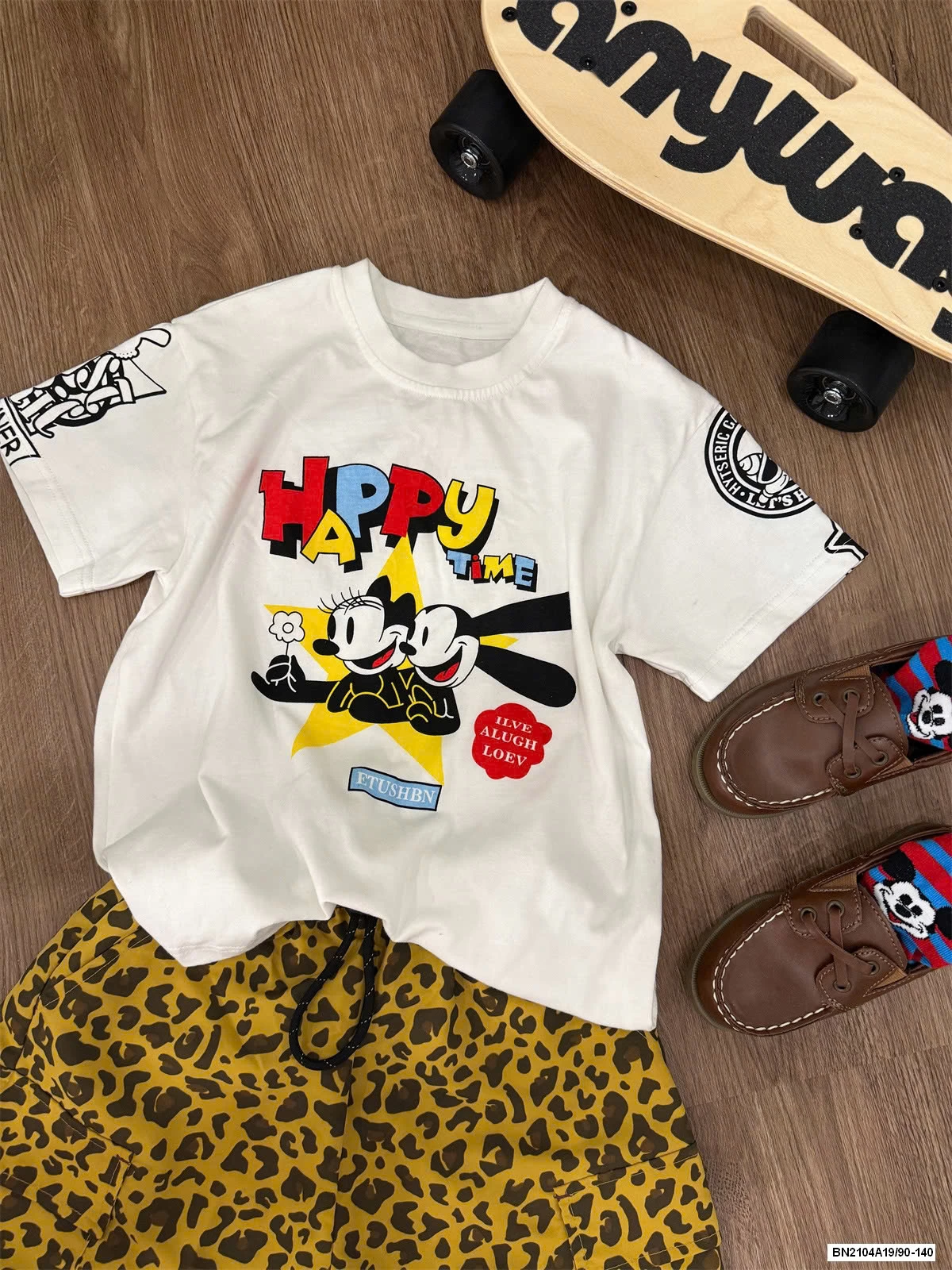 ÁO THUN MICKEY MIX SHORT BEO
