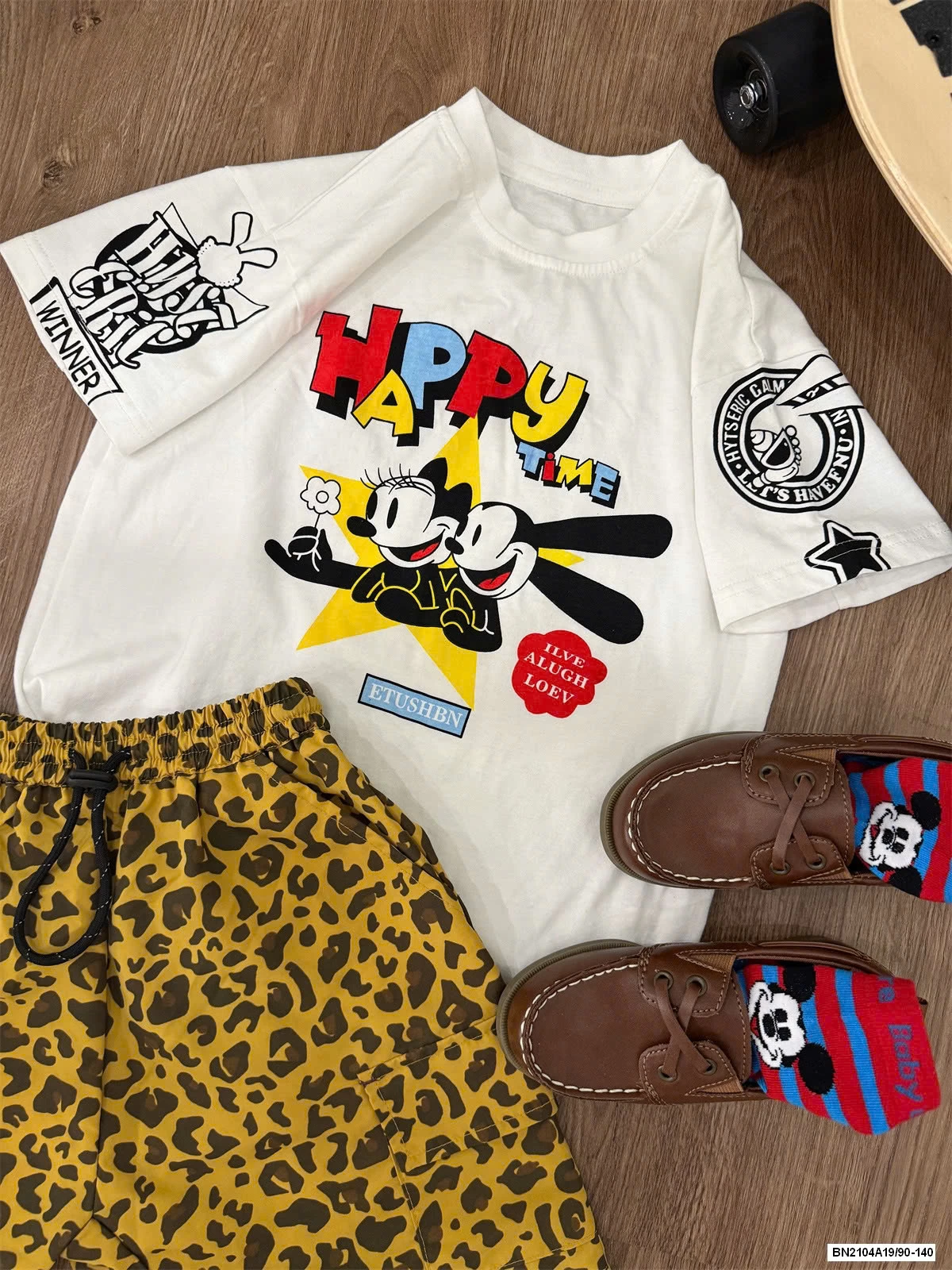 ÁO THUN MICKEY MIX SHORT BEO