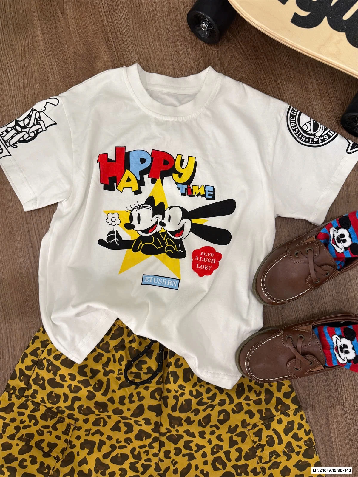 ÁO THUN MICKEY MIX SHORT BEO