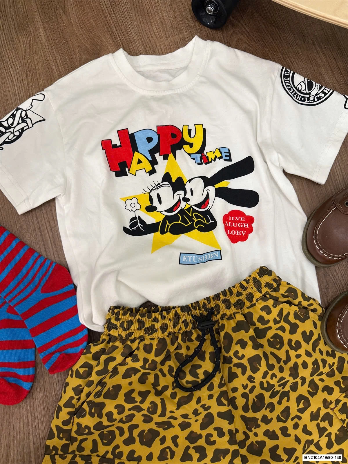 ÁO THUN MICKEY MIX SHORT BEO