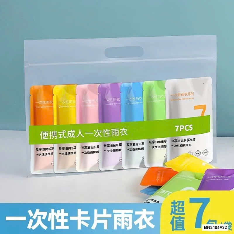 SET 7 ÁO MƯA GIẤY SIÊU DAI