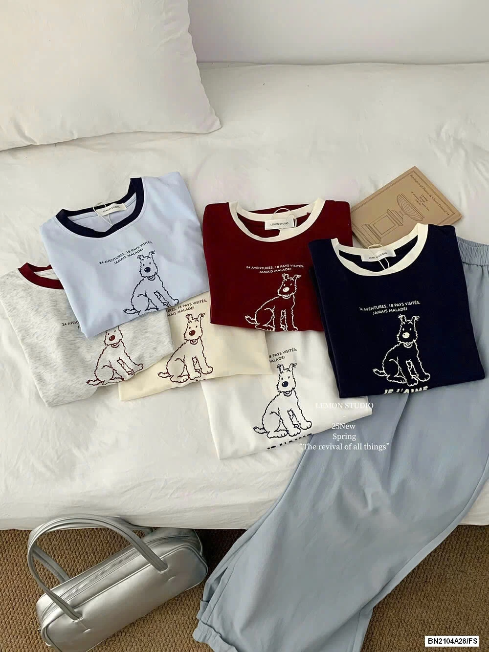 ÁO THUN CÚN VIỀN CỔ