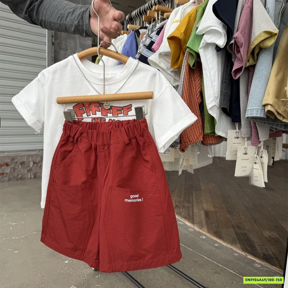 SHORT ĐỎ IN CHỮ